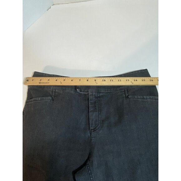 Chico’s Bootcut Denim Jeans Gray Slant Front Pockets Women’s Size 1 Regular - Picture 7 of 11